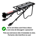 Bagageiro MTB Alumínio Regulável