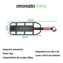 Bagageiro MTB Alumínio Regulável